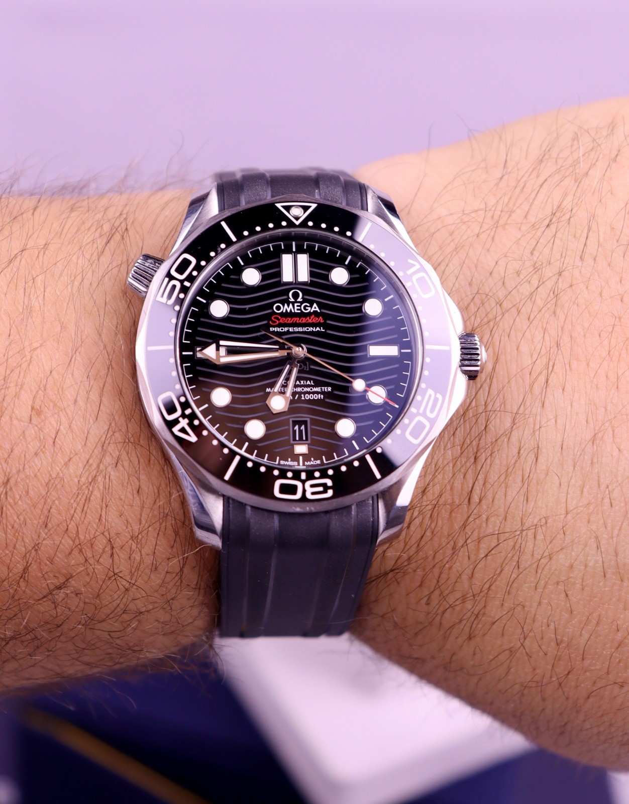Omega Seamaster Professional 300 Rubber (Black) Ref. 210.32.42.20.01 Case #553