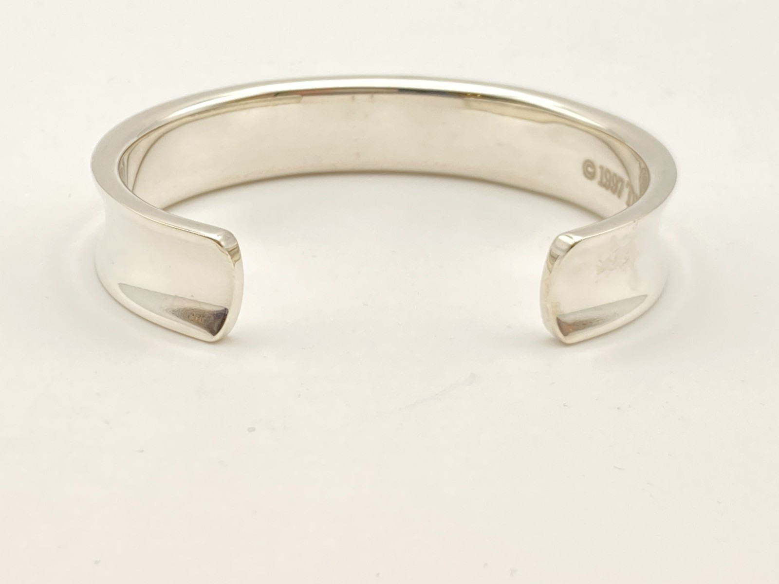 Tiffany & Co. 1837 Cuff Bangle Bracelet 6 1/4″ Silver 36.3g