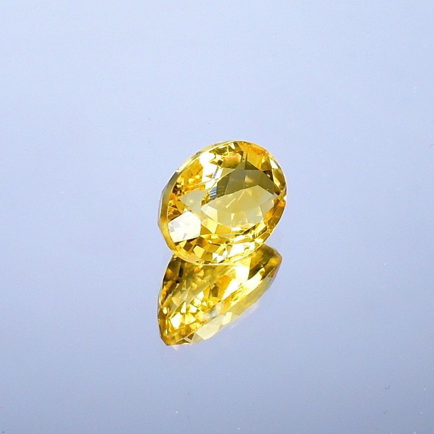 Yellow Citrine Faceted, Oval Gemstone, Natural Healing Stones 6.45 Cts