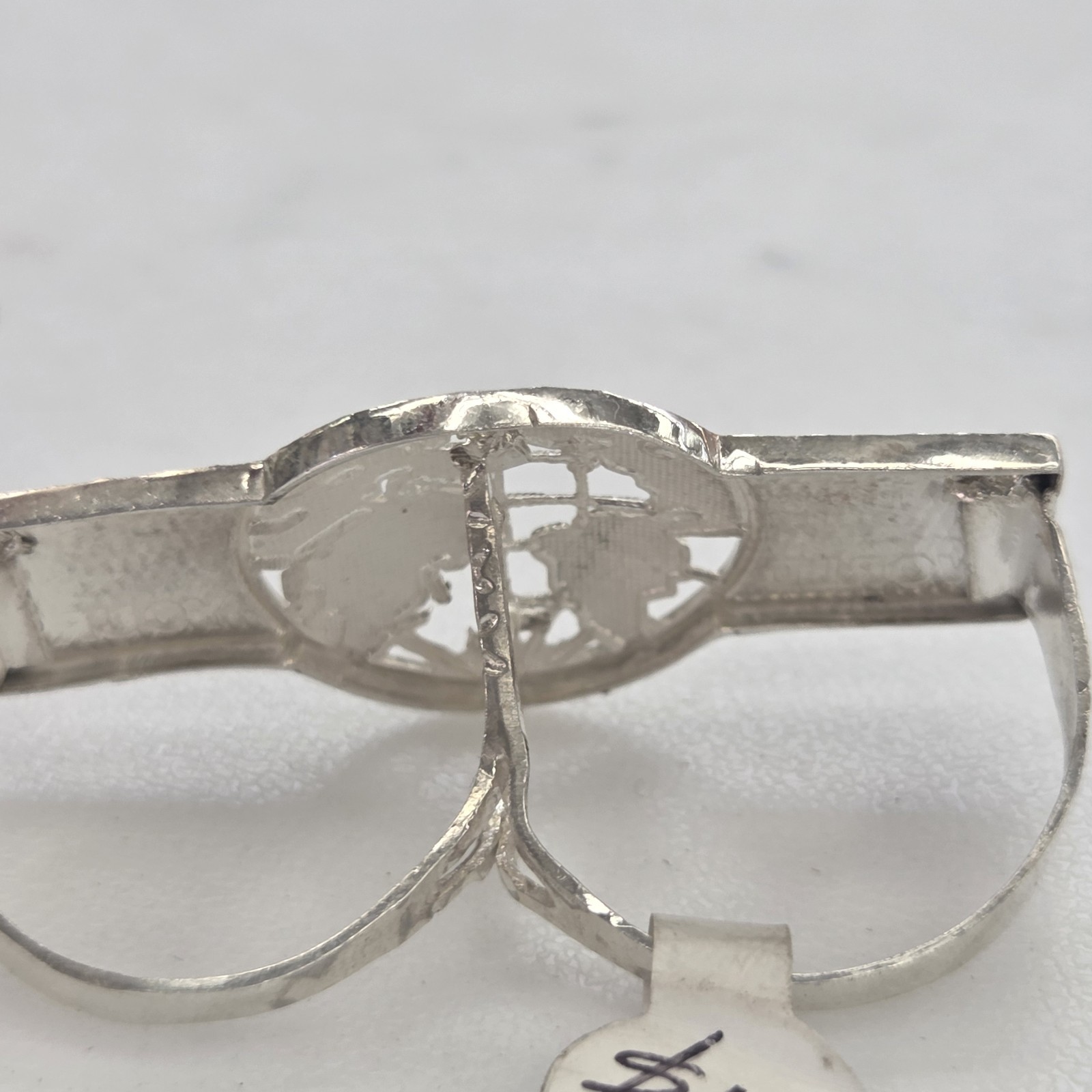 925 Sterling Silver Two finger The World Is Yours Ring