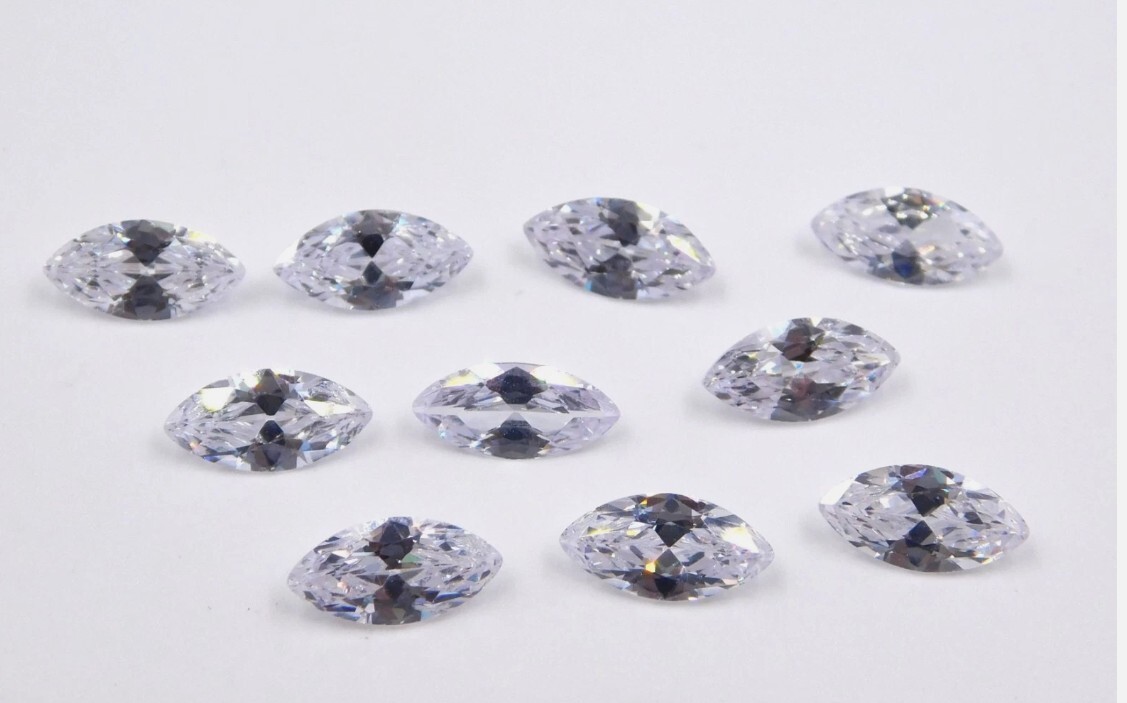 3.5 x 7 mm Marquise Cut Loose CVD Diamond 10 Pcs Lot Lab-Grown 3 Ct Certified