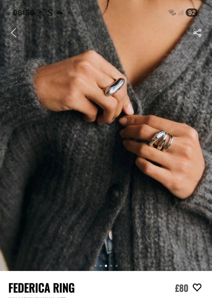 SSEZANE FREDERICA RING – NEW WITH TAGS CURRENT ITEM