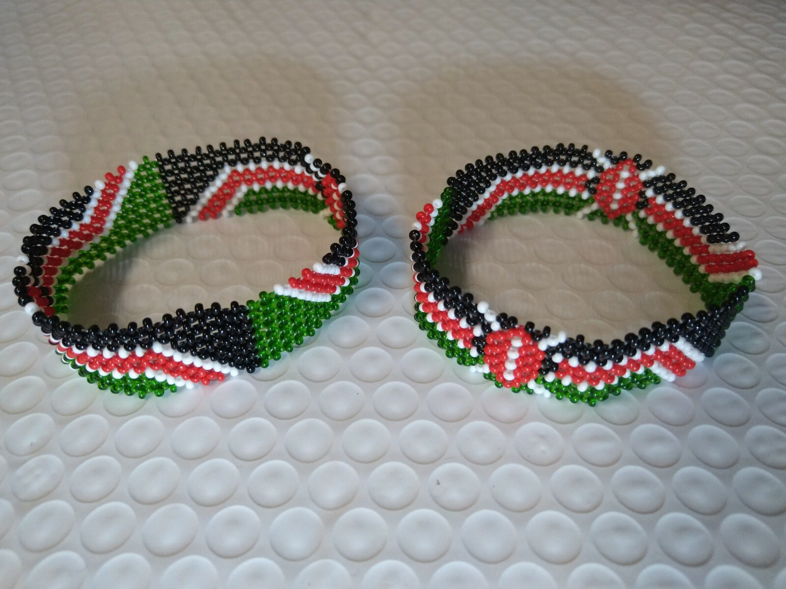 Fine Beaded Flag Bracelets Kenya Uganda Tanzania Newest Designs Free Shipping