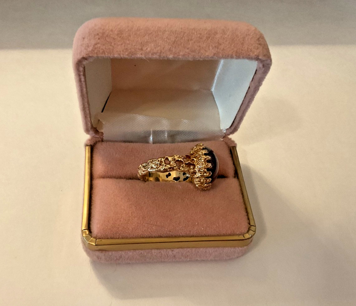 Star Ruby Weighing 15.60 CTW Set In 14K Yellow Gold Prong Setting