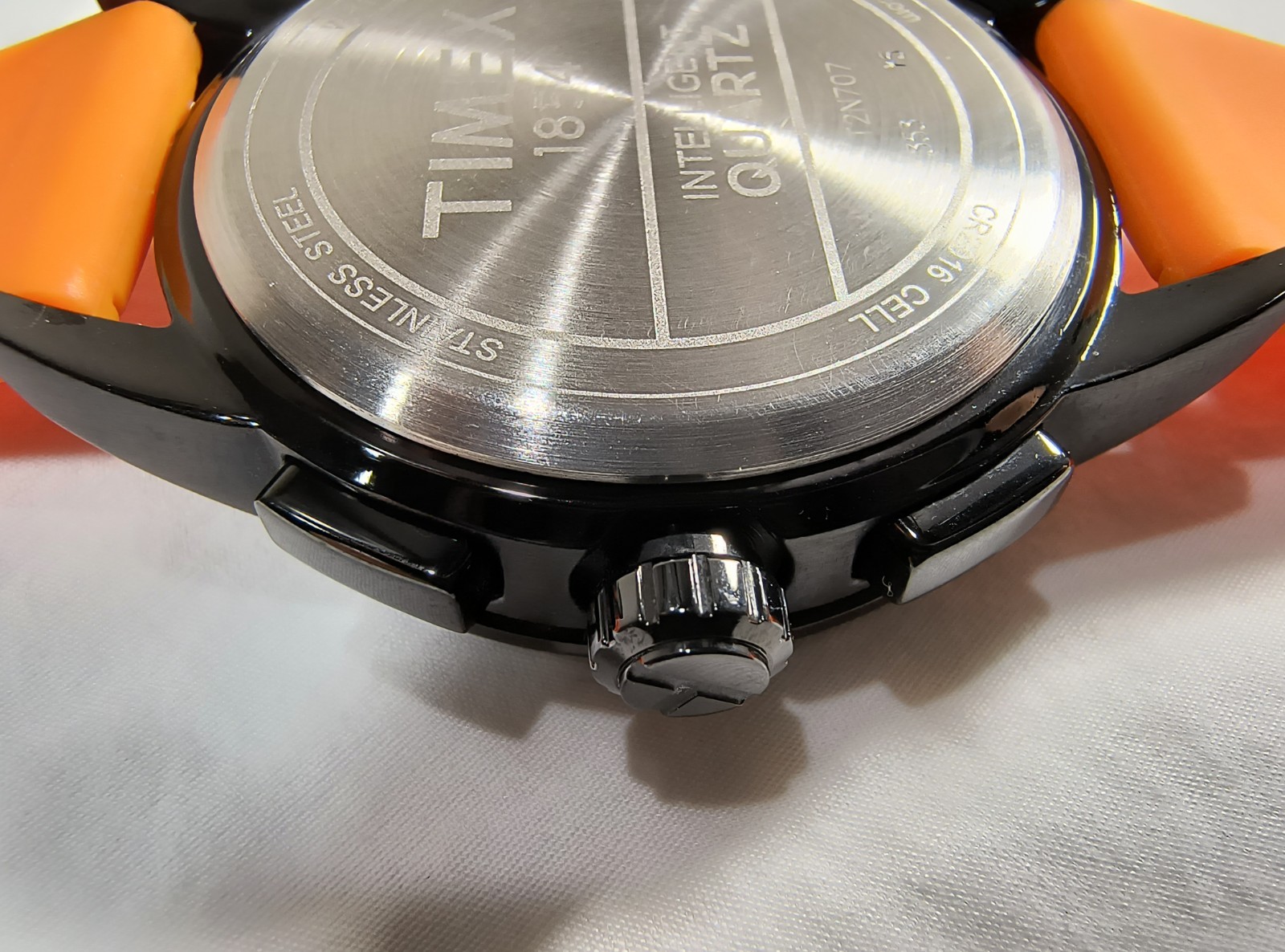 Timex 1854 Intelligent Quartz Watch T2N707 Tachometer Chronograph WR100 Working