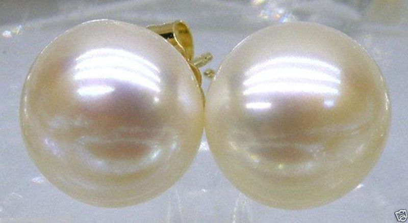 Wholesale AAA Akoya 9-10mm White Pearl Earrings 14k Gold Limited Time Promotion!