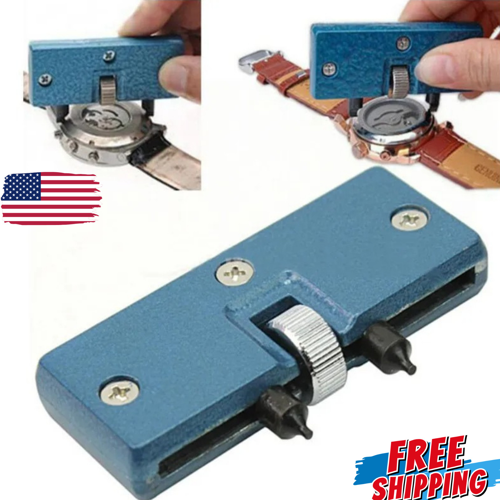 Watch Back Case Opener Tool –Adjustable Repair Kit for Watch Battery Replacement