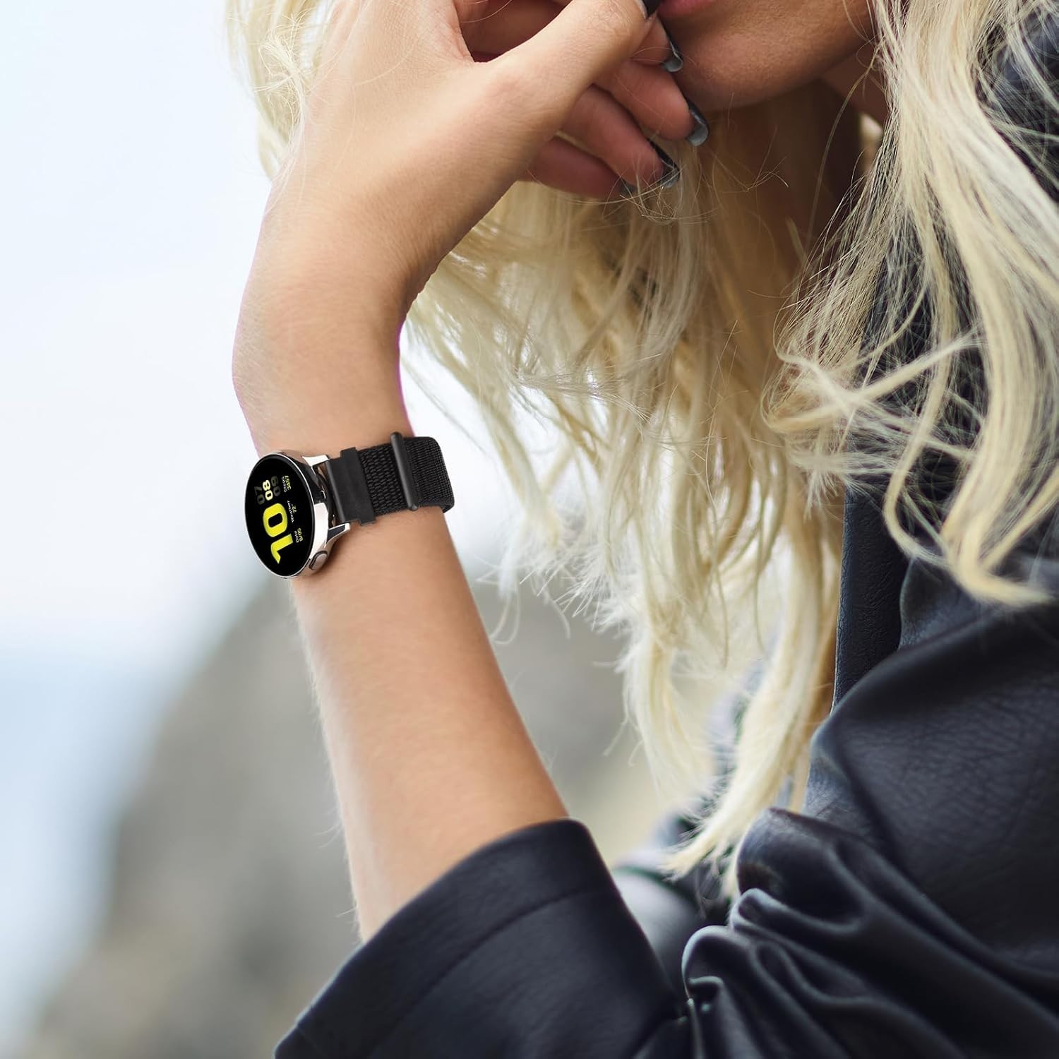 Lightweight Nylon Quick Release Watch Band, Stylish Adjustable Strap 20mm