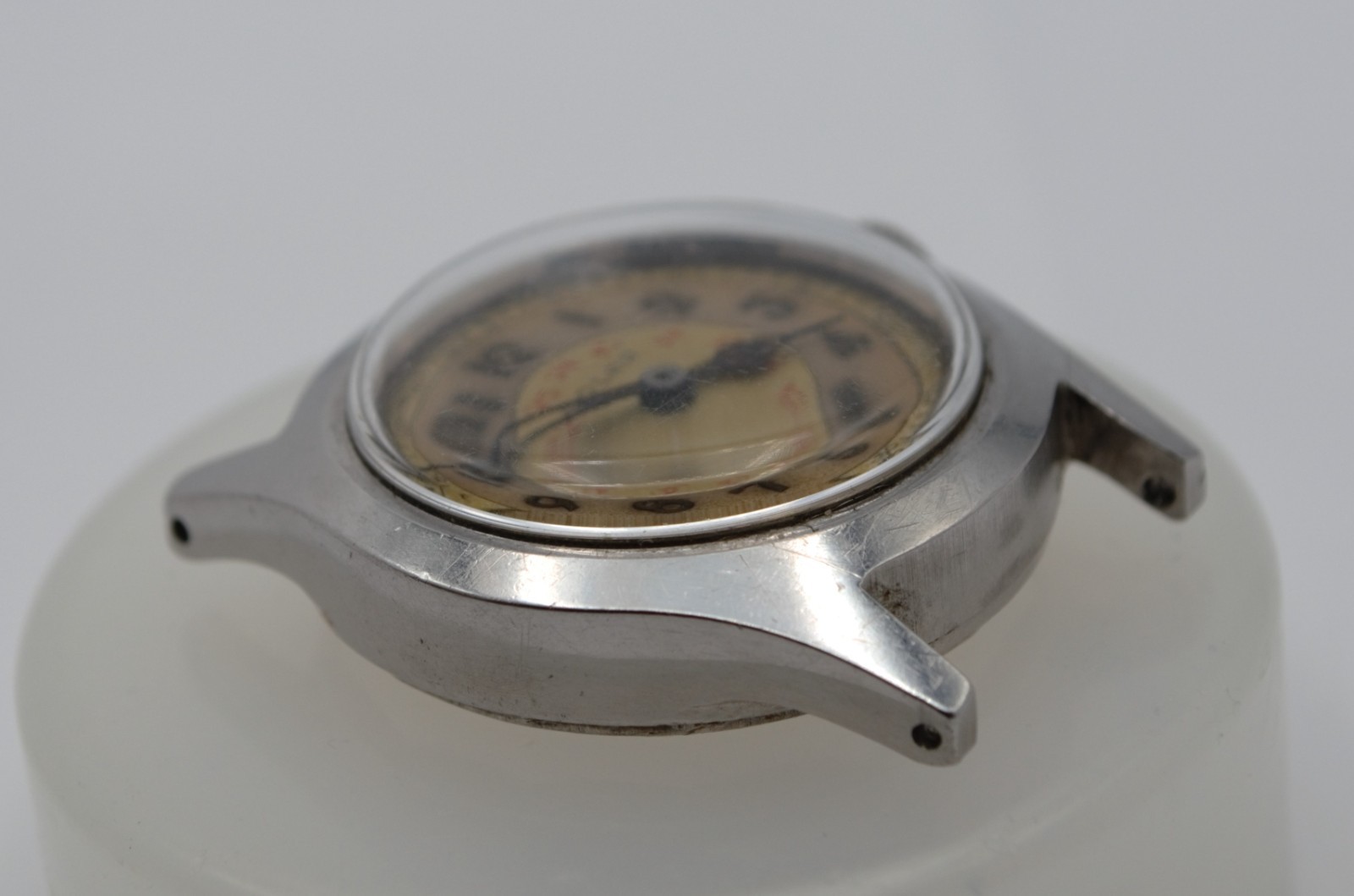 1940’s SOLAR Eaton Military Swiss Manual Watch 15 Rubies 30mm Original