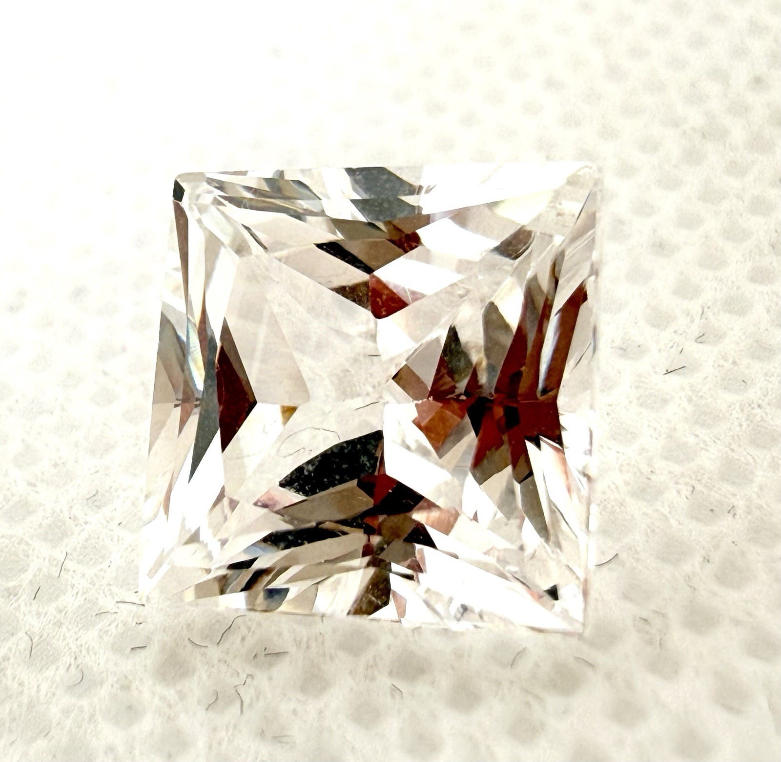 New YAG Yttrium Aluminum Garnet 7.0 CT Square Princess Cut Gem Single 10x10mm