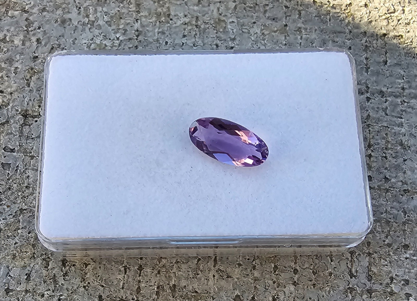 Amethyst 13.7mm x 6.8mm Oval Loose Stone