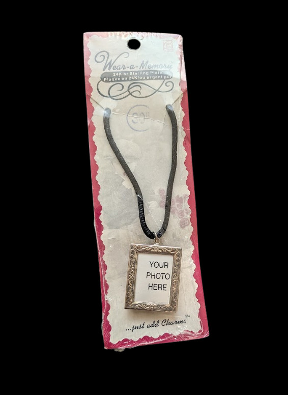 Vintage Wear-A-Memory 24K Or Sterling Silver Plated Corded 30″ Necklace