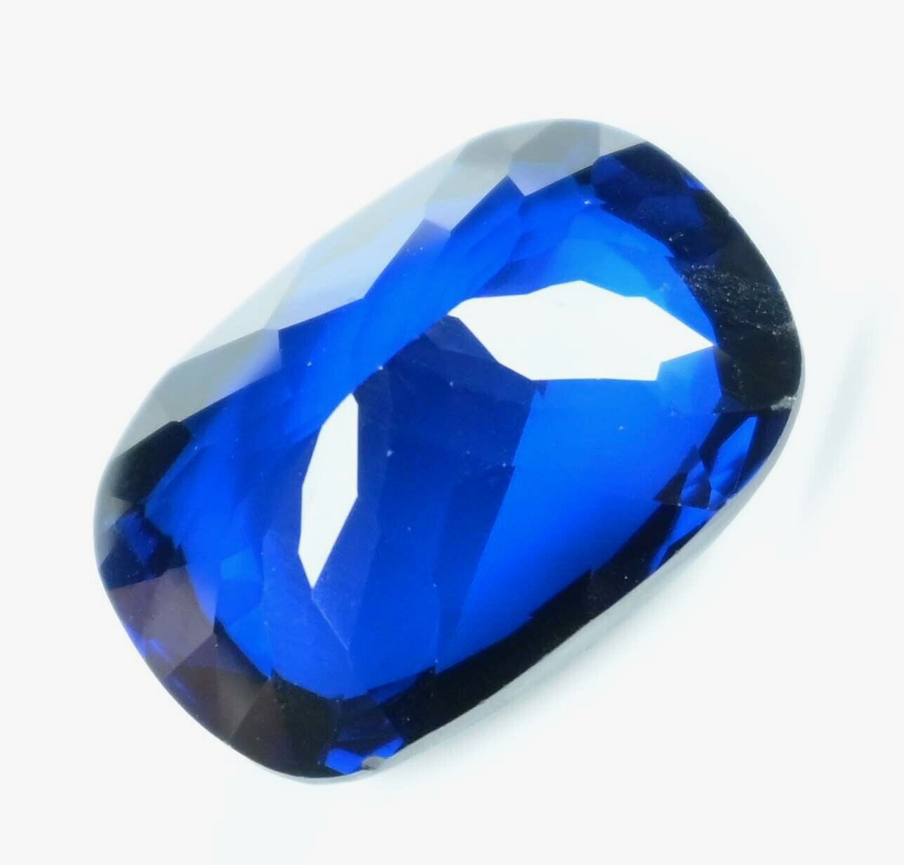 19.40 Ct Natural Arkansas Blue Benitoite Certified Excellent Cushion Gemstone