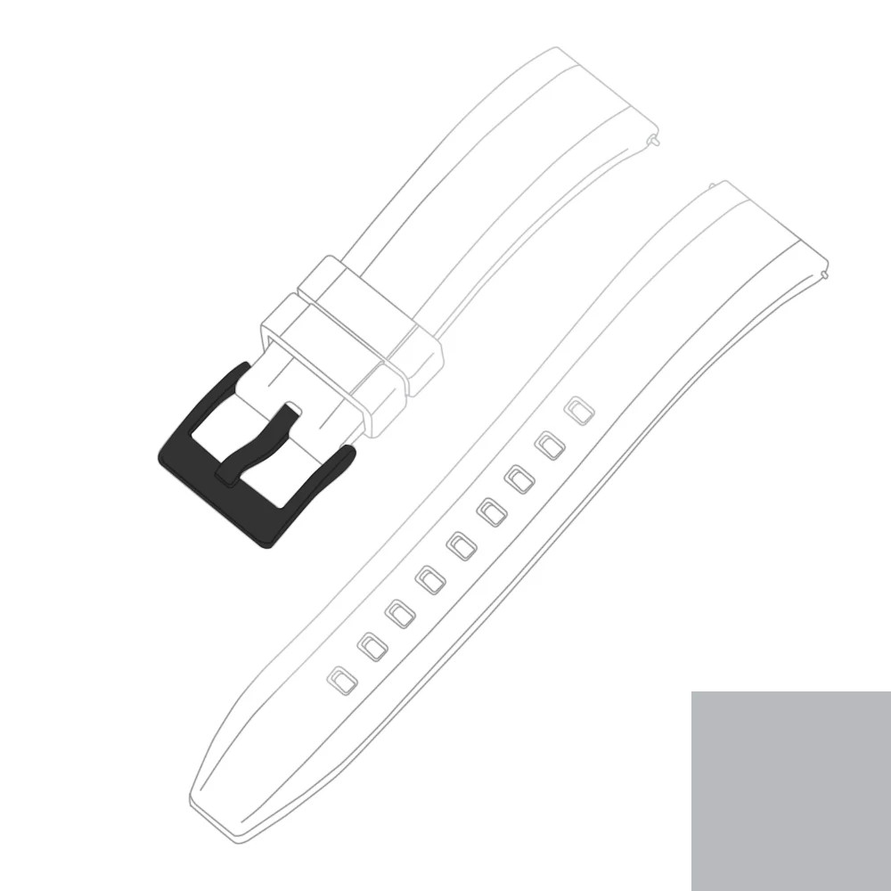 Quick Release FKM Rubber Watch Band 18 19 20 21 22 23 24mm Silicone Watch Strap