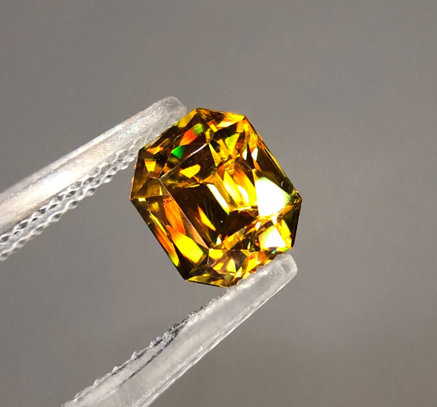 1.20 Carat Natural Full Fire Sphene Titanite | Step Cut | Gemstone For Jewelry