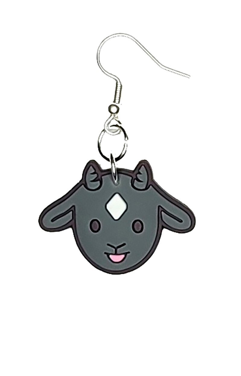 Baby Goat Earrings Handmade Hypoallergenic Lead and Nickel Free