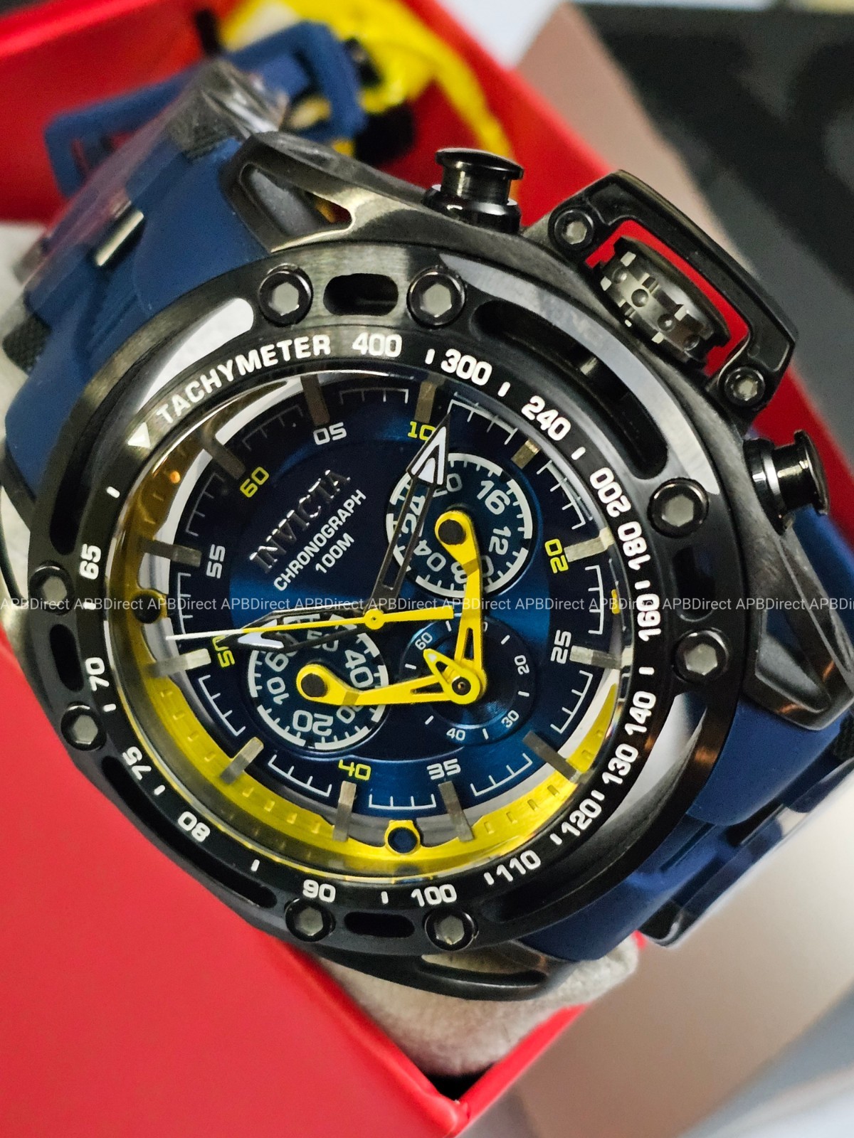 Invicta – S1 Rally – SPINNING DIALS Chronograph Flame-Fusion Crystal Mens Watch