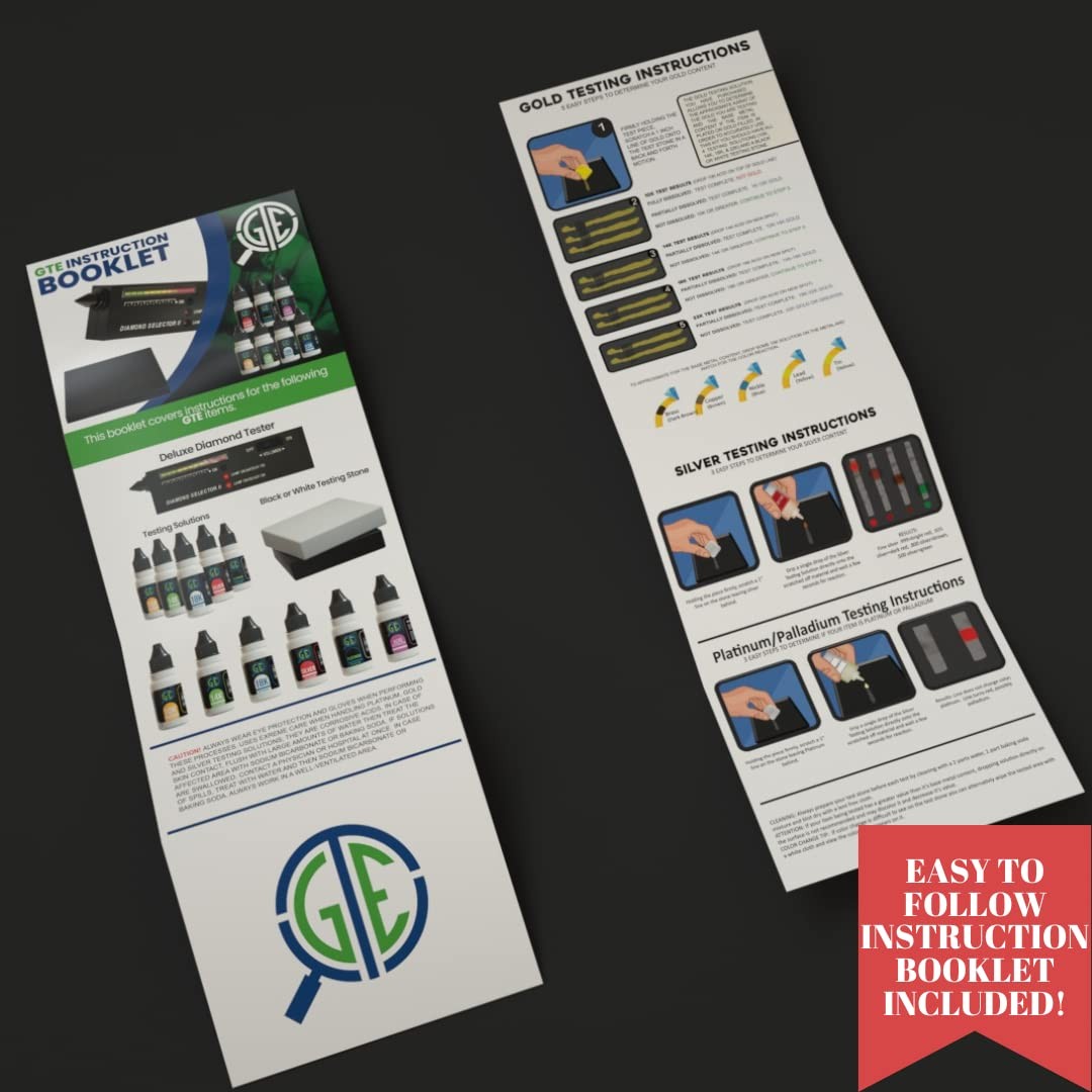 Precious Metal Jewelry Testing Kit Gold Silver Platinum Test Acids Wooden Box…