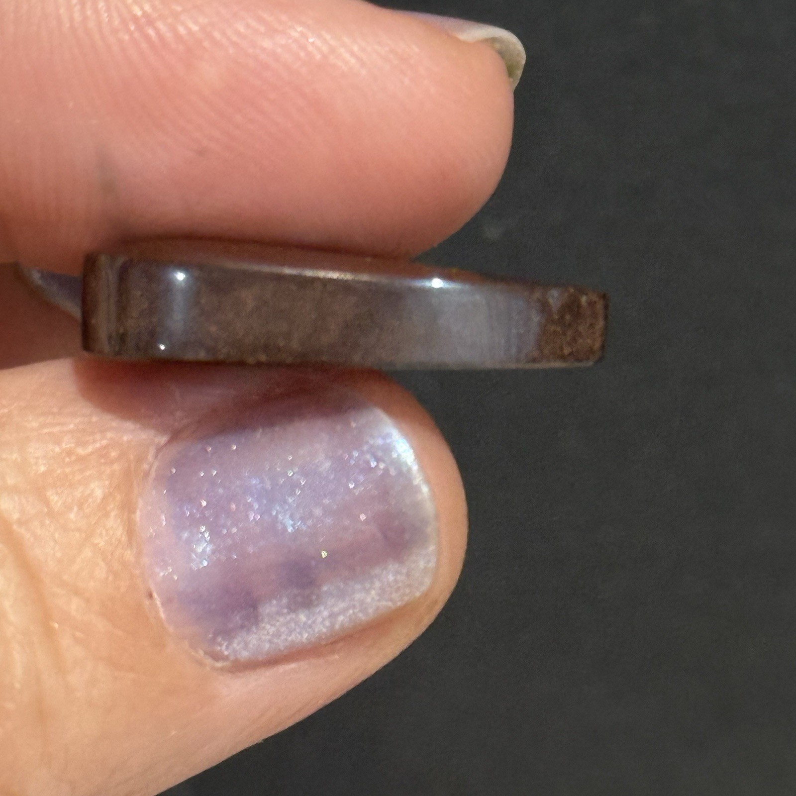 21.1ct 23×10.6x5mm Natural Dark Boulder Australian Opal Oval Cabochon Ring Gem