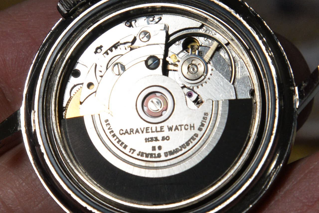 Vintage 1978 Bulova CARAVELLE 1133.50 ETA2879 17J Automatic Mens Watch–4 Repair