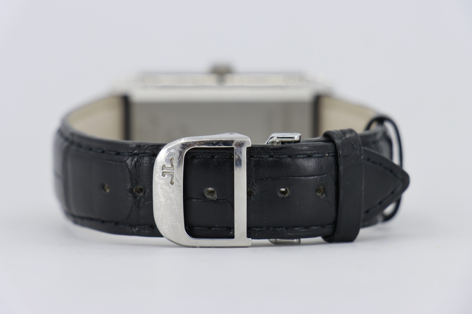 Jaeger-LeCoultre Reverso Grande Taille 270.8.62 Silver Dial Leather Strap 26mm