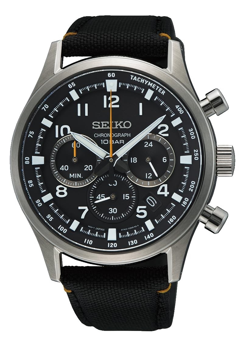 Seiko Watch SSB449P1 Men’s Black