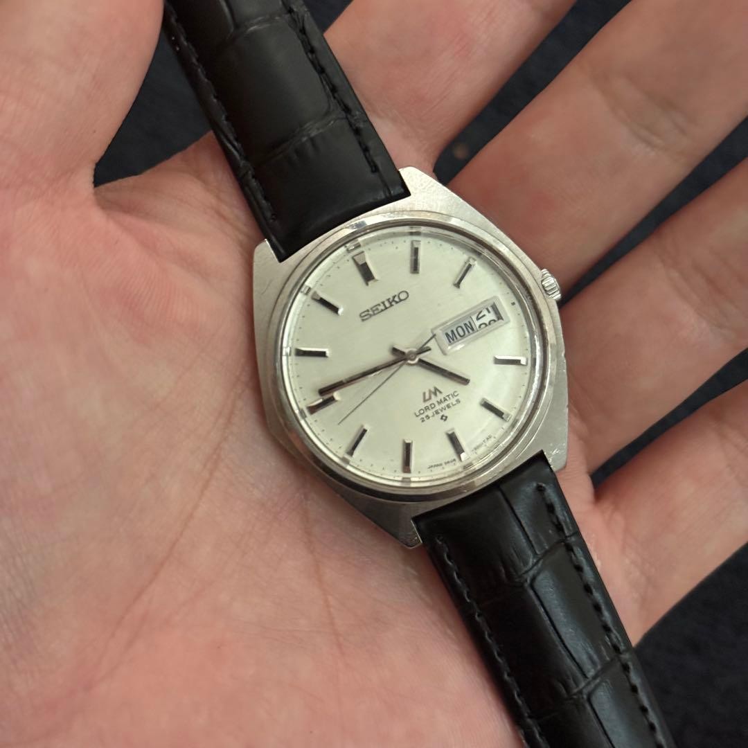 Vintage 1968 SEIKO LORD MATIC 5606-9000 Men’s From Japan NEW belt