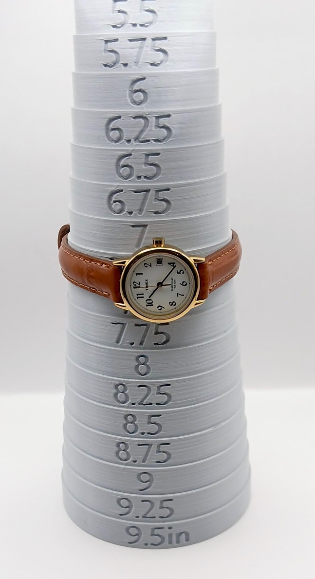 *New Battery*Timex Indiglo T2J761 7.25inch Genuine Leather Wrist Watch for Women