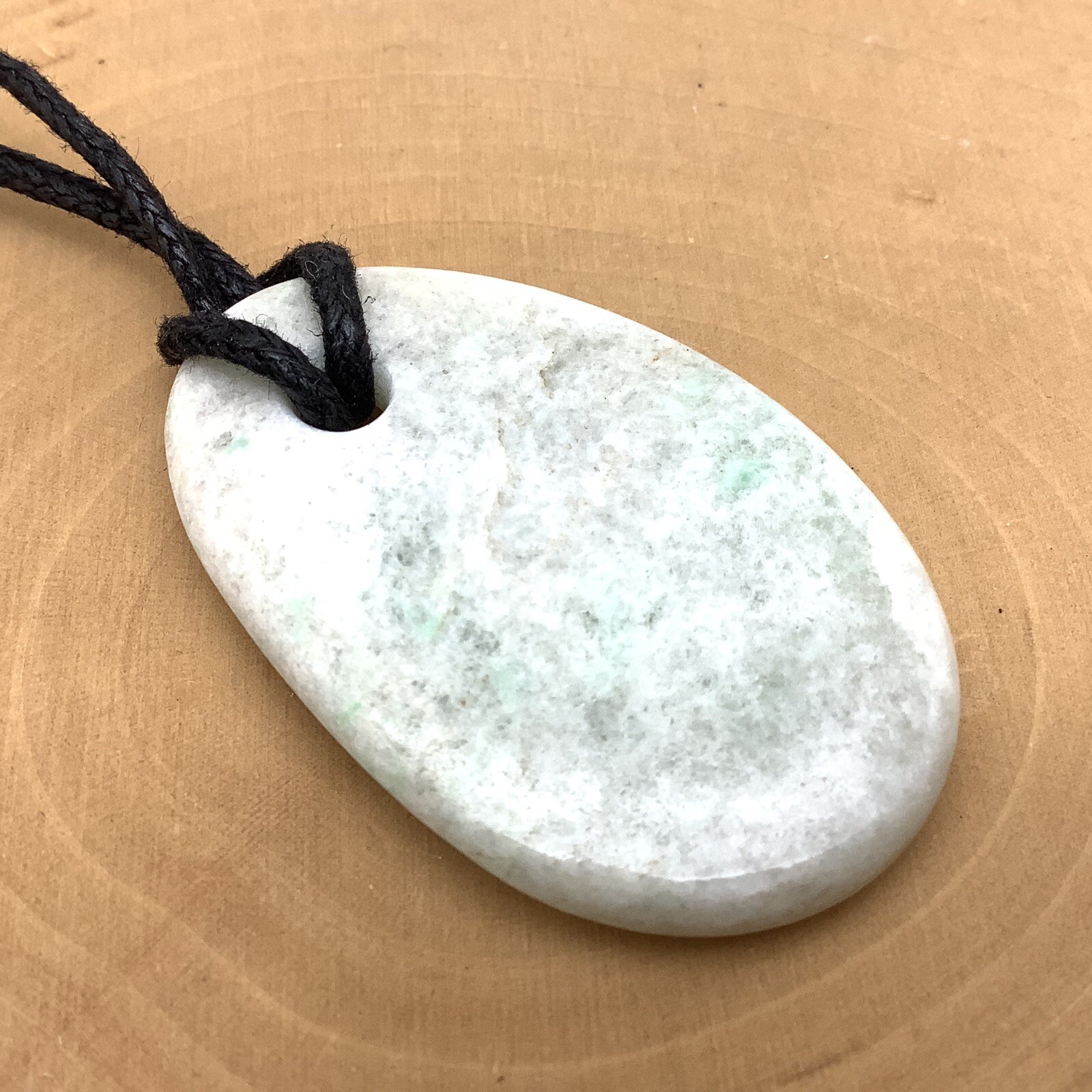 Burma Maw Sit Sit Pendant White Green Albite Jadeite Gem Myanmar #8