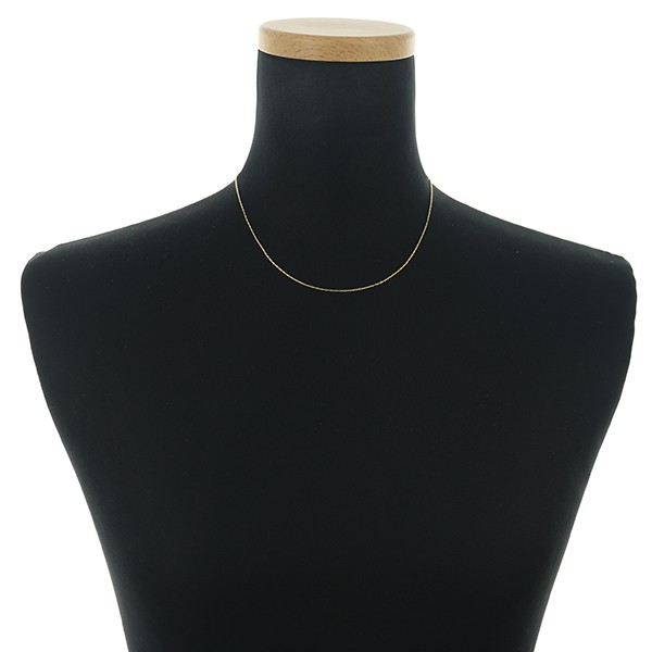 Auth UNOAERRE Chain Necklace 18K 750 Yellow Gold