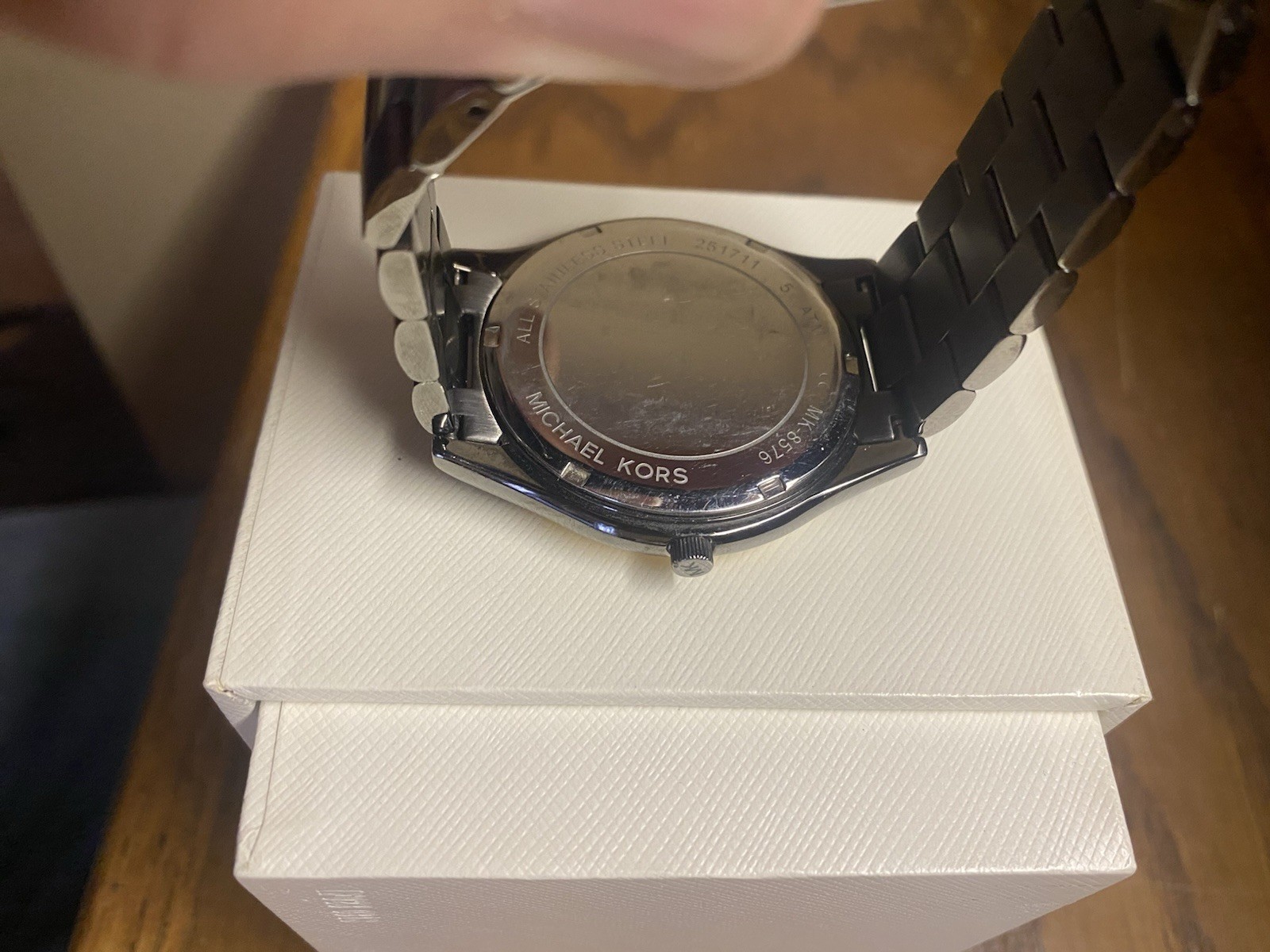 Michael Kors MK8917 Men’s Slim Runway Quartz Watch Stainless Steel Gunmetal Gray