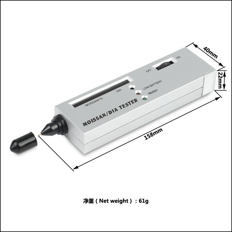 Jewelry Tool Diamond Gem Tester + Moissanite Tester Selector Certification