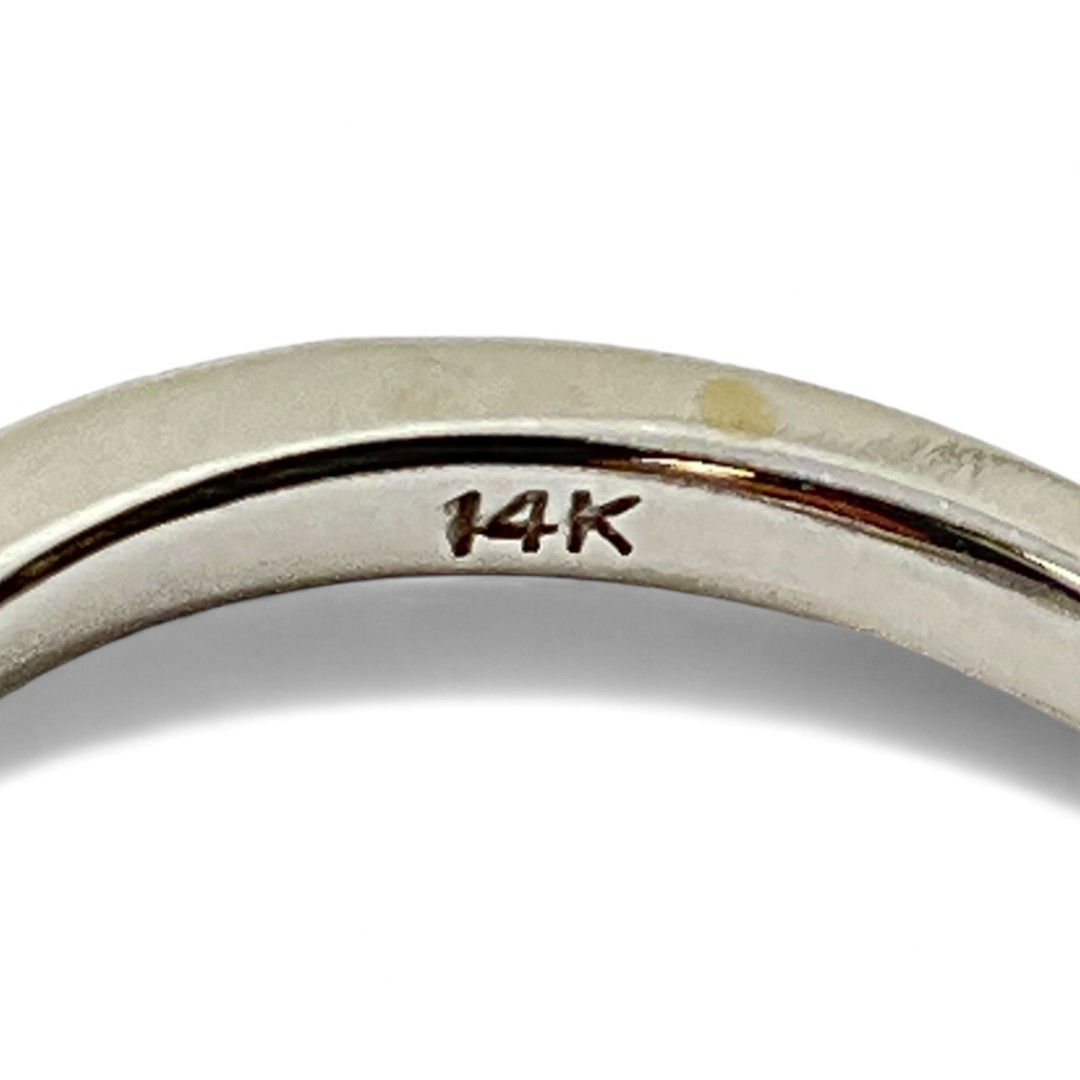 14KW Gold Diamond Engagement Ring Apx 9/10 C.T.W. Sz: 5 (8WO 15159)