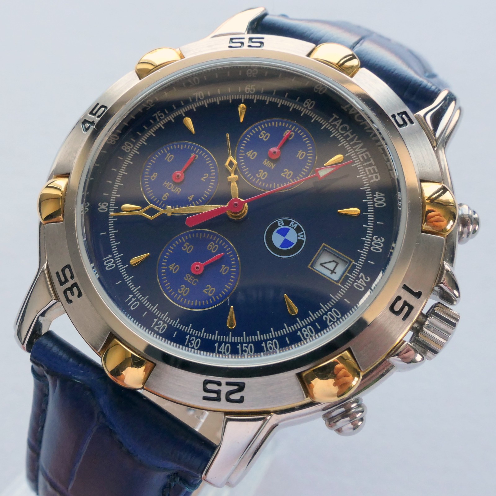 BMW Classic Retro Sport Car Accessory Design Made in Germany Watch Chronograph