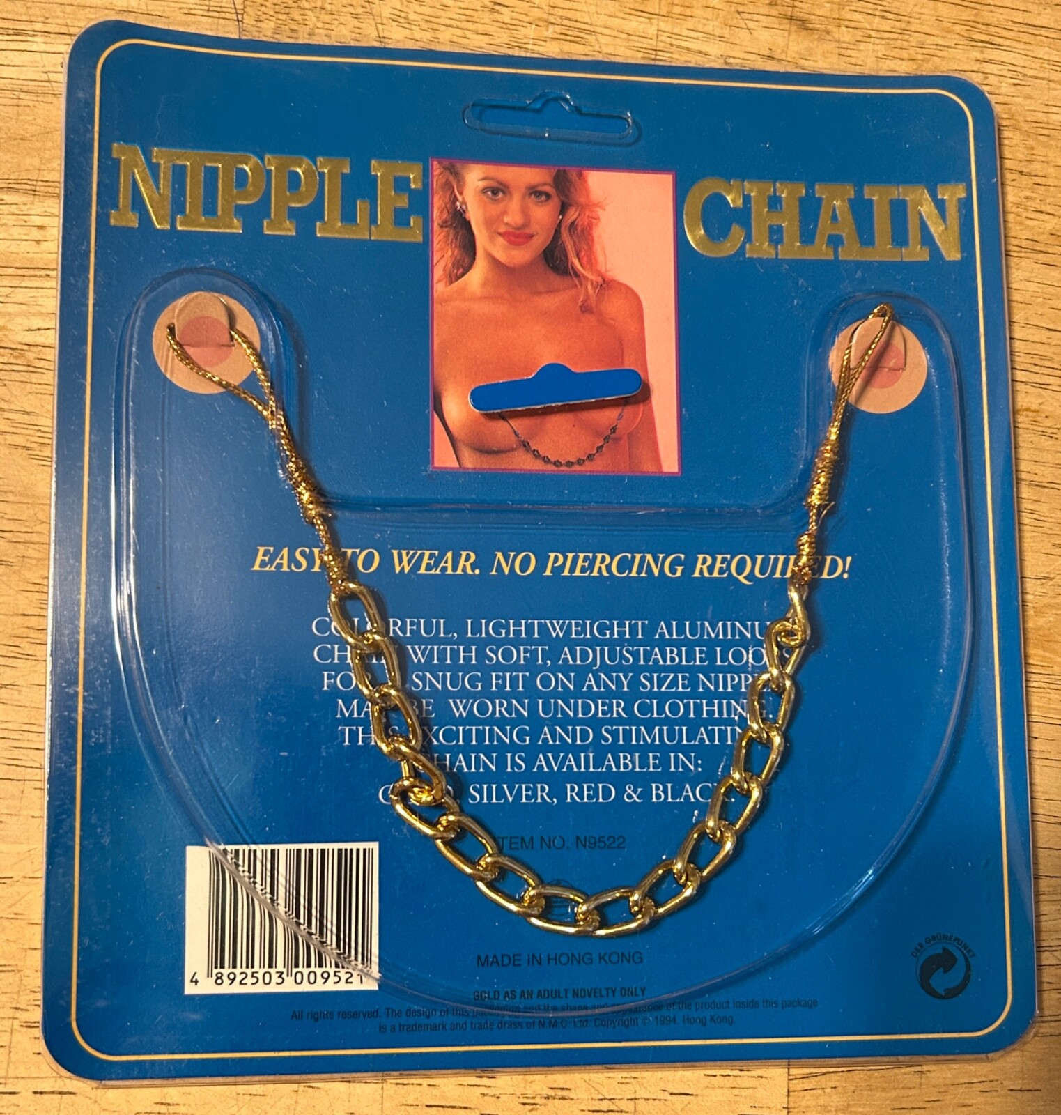 Nipple Chain Non Piercing Gold lightweight adjustable body jewelry