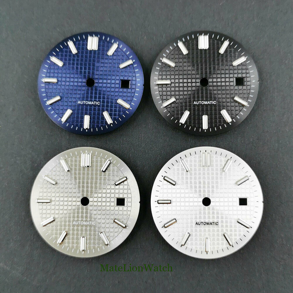 31mm Sterile Watch Dial Face Fit NH35 NH36 NH38 Automatic Movement Date