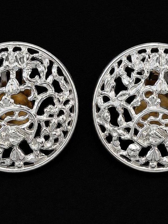 Vintage Sarah Coventry Silver Tone Filigree Bracelet & Earrings Set