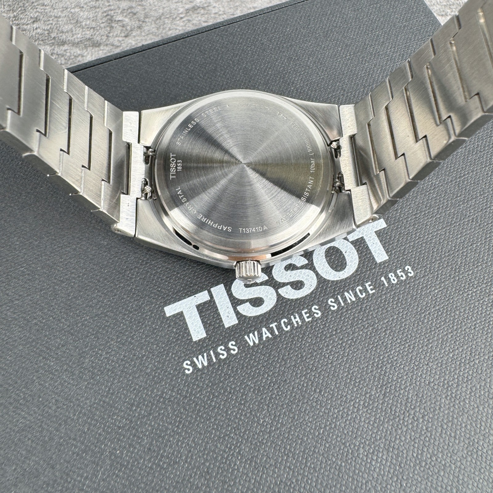 TISSOT PRX T Classic -STAINLESS STEEL Black DIAL Men’s WATCH T137.410.11.051.00