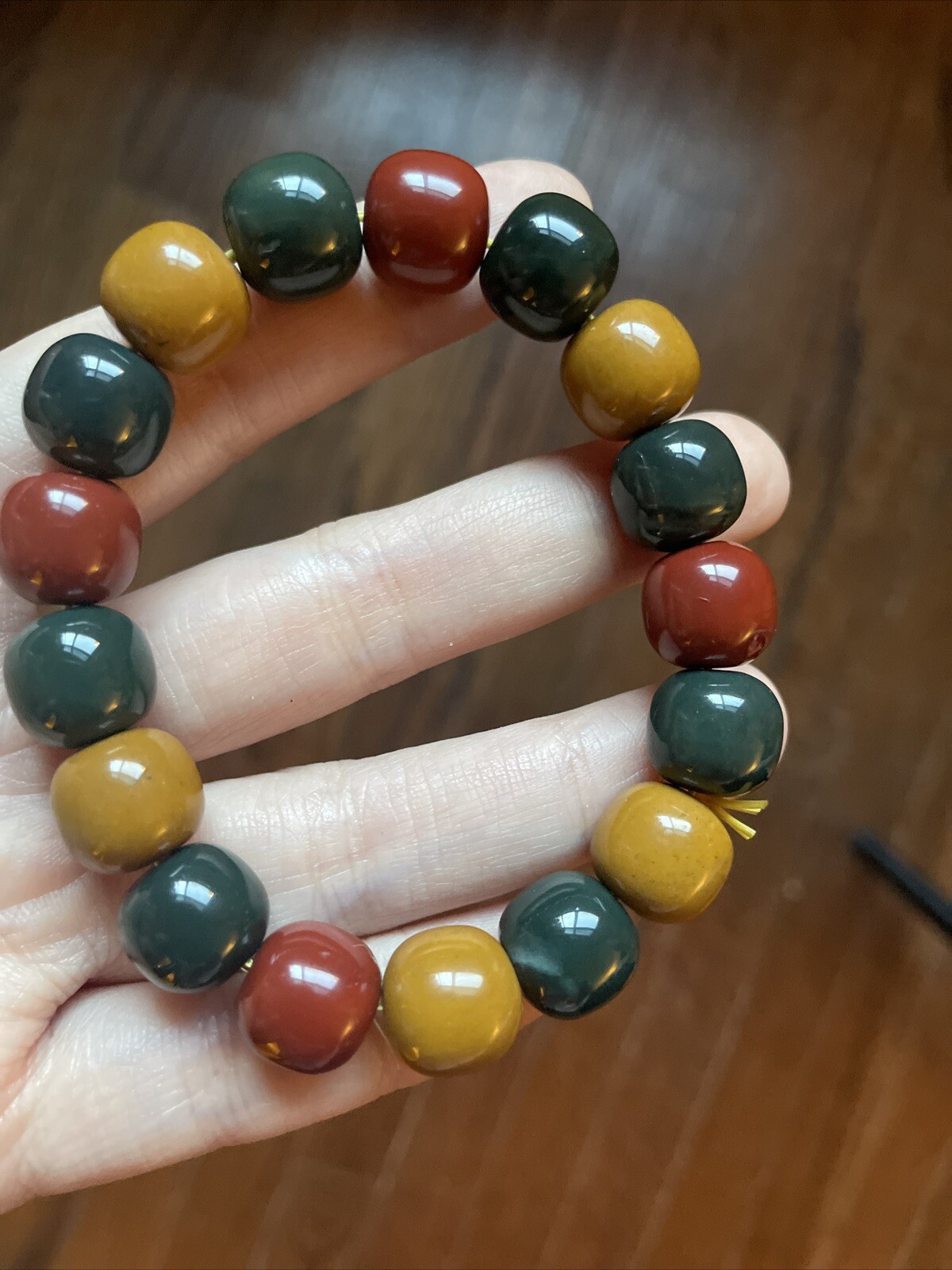阿拉善 Agate , Natural Gemstone Bracelet 12.2mm
