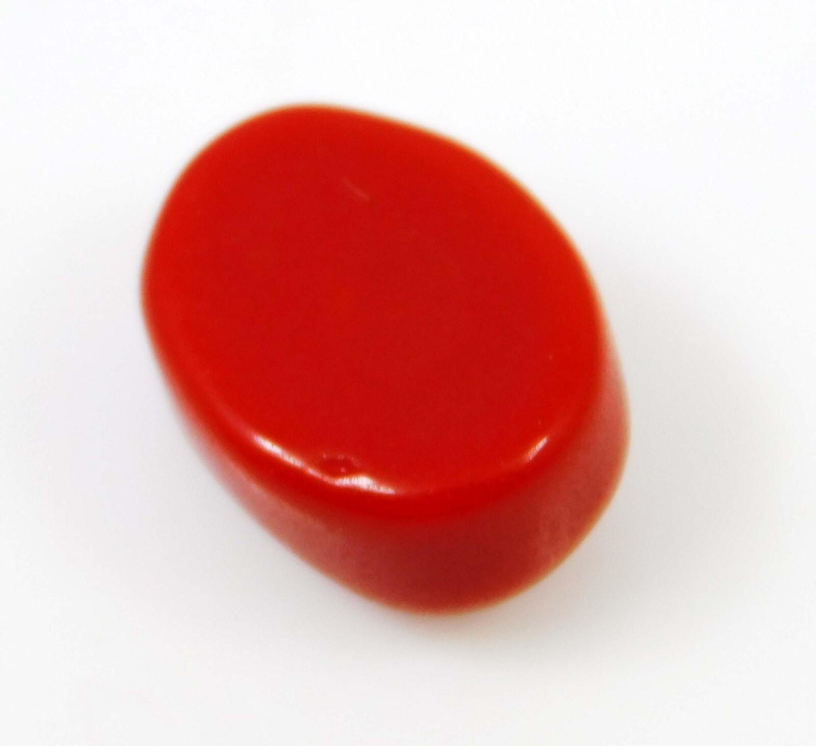 Natural 6.45 Cts Italine Red Coral Cabochon Oval Cut Loose Gemstone