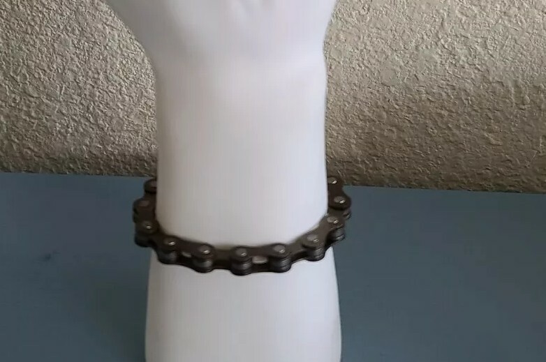bicycle chain bracelet punk biker links bicycle stainless steel