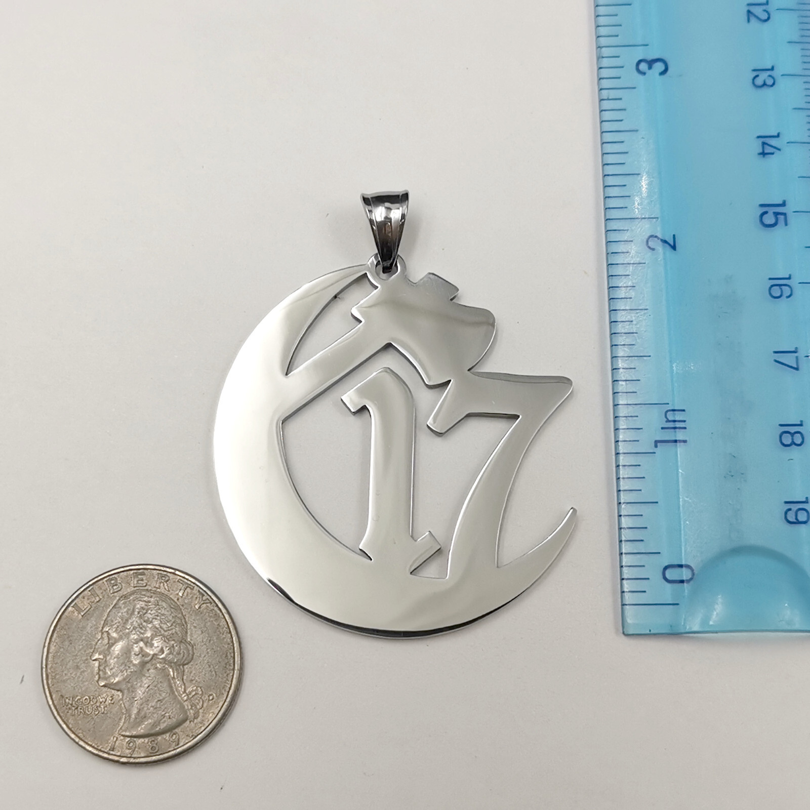 Chapter 17 Ouija Macc Juggalo Pendant ICP hatchetman s.steel figaro chain