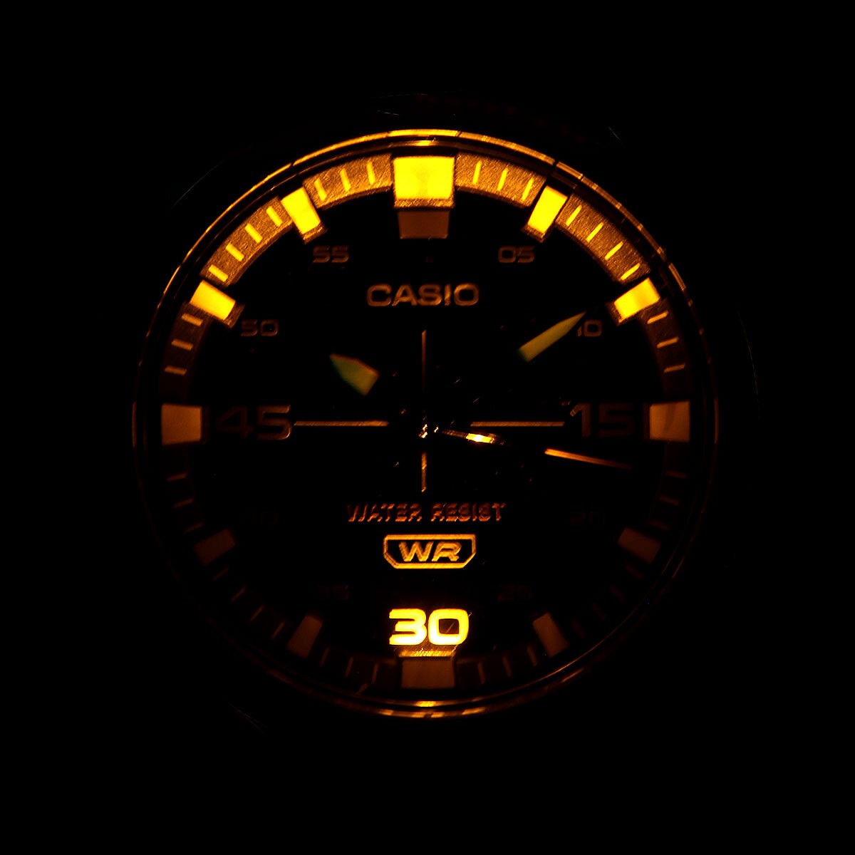 CASIO MW-620H-1AV Men’s Black Analog Quartz Watch LED 100M New