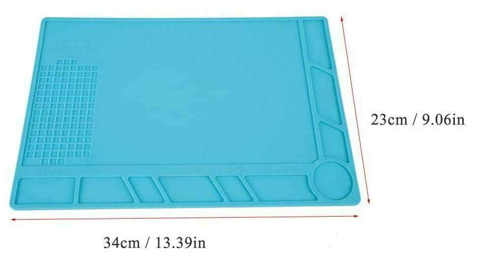 Watchmaker’s Rubber Bench Matgnetic Mat Anti-Slip Pad Jewelry Watch Repair Tools