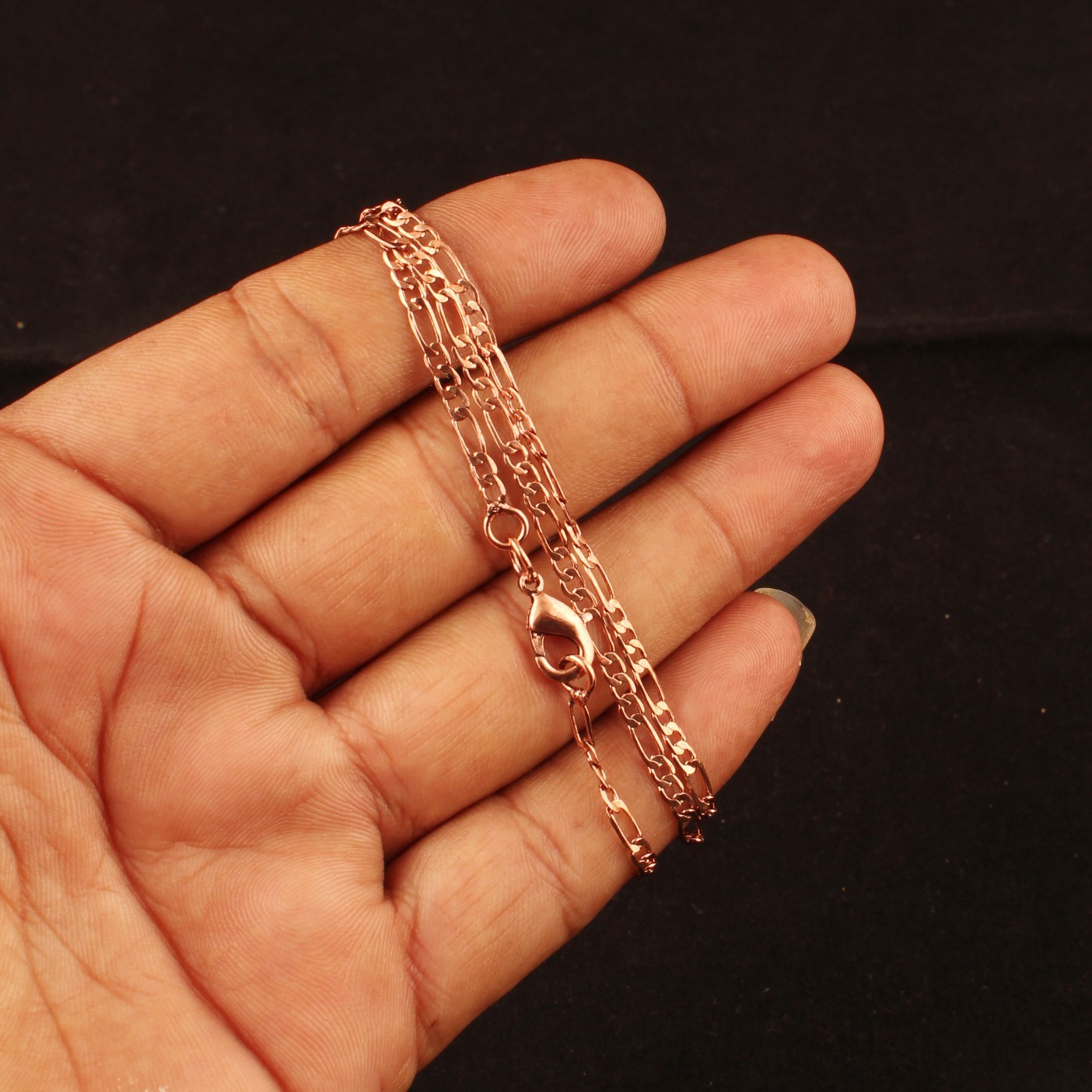 Pure Copper Chain Necklace for Women, Style Fashion Chain, Lightweight Jewelry