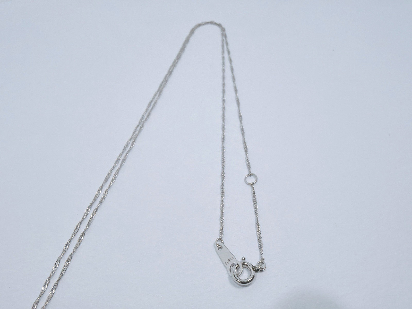 Necklace Pendant Diamond 0.1ct Platinum Pt1000 Pt850 Authentic 0135