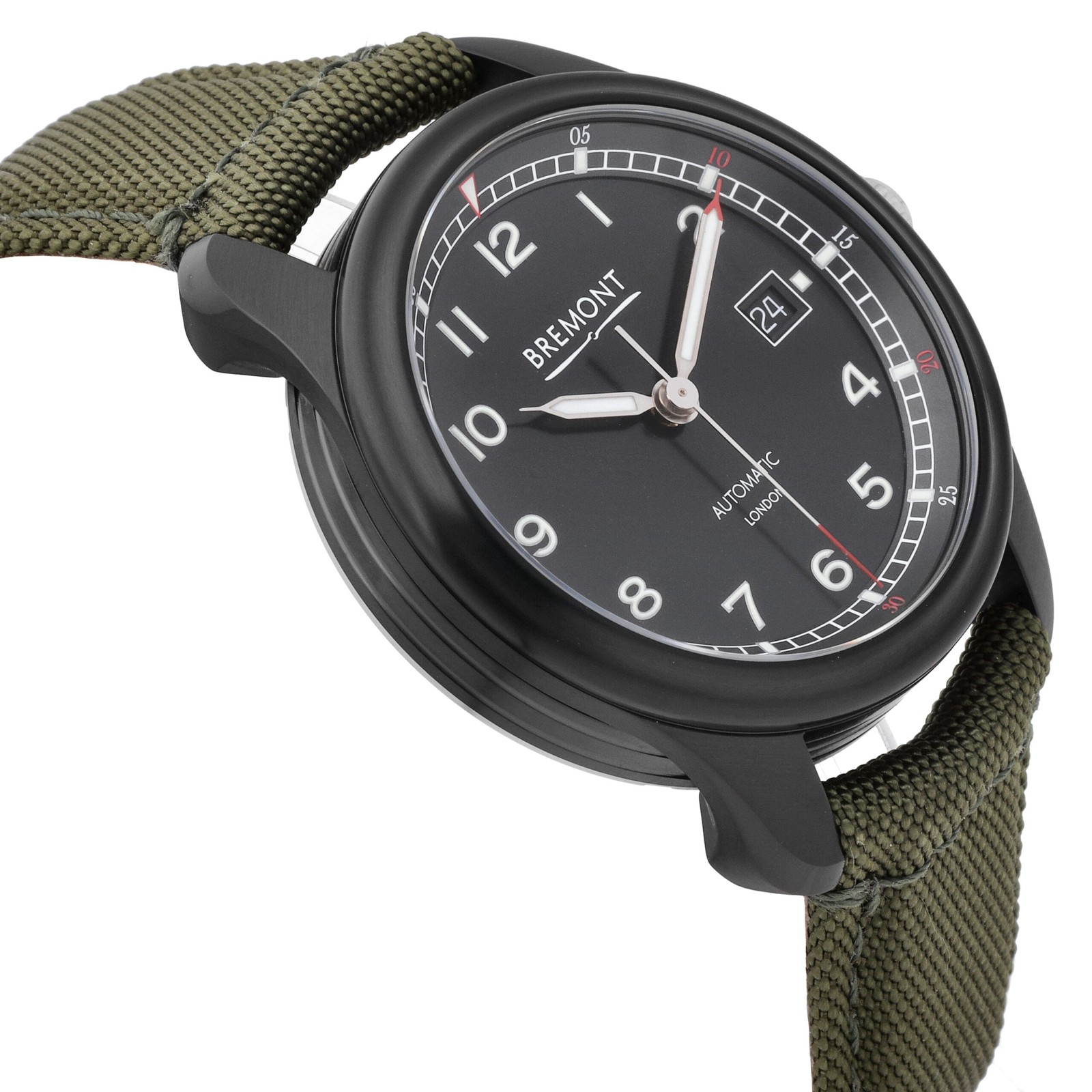 Bremont Airco Mach 1 Jet Black Dial 40mm Automatic Men’s Watch AIRCO-M1-JET-R-S