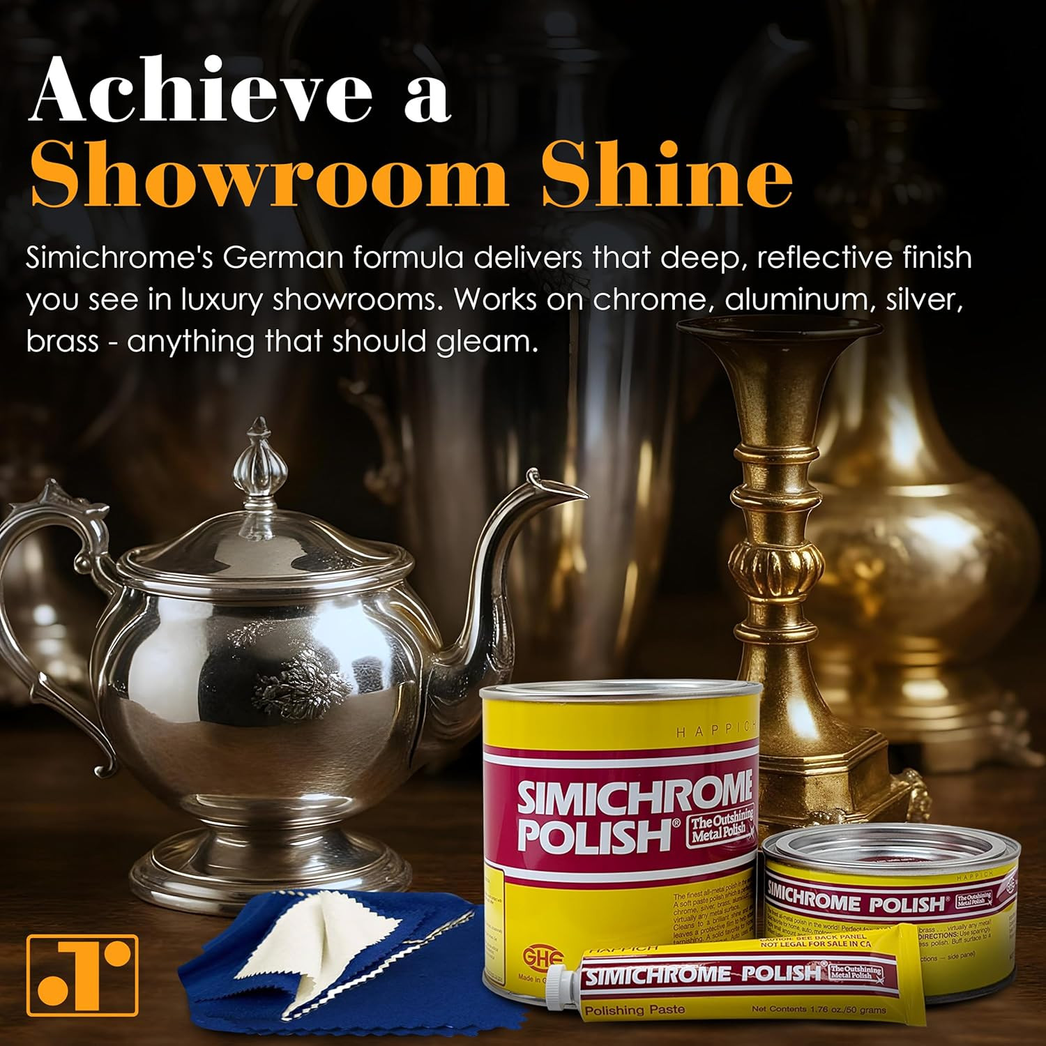 – Simichrome Metal Polish Cream Compound – Chrome & Aluminum Polish for Jewelry