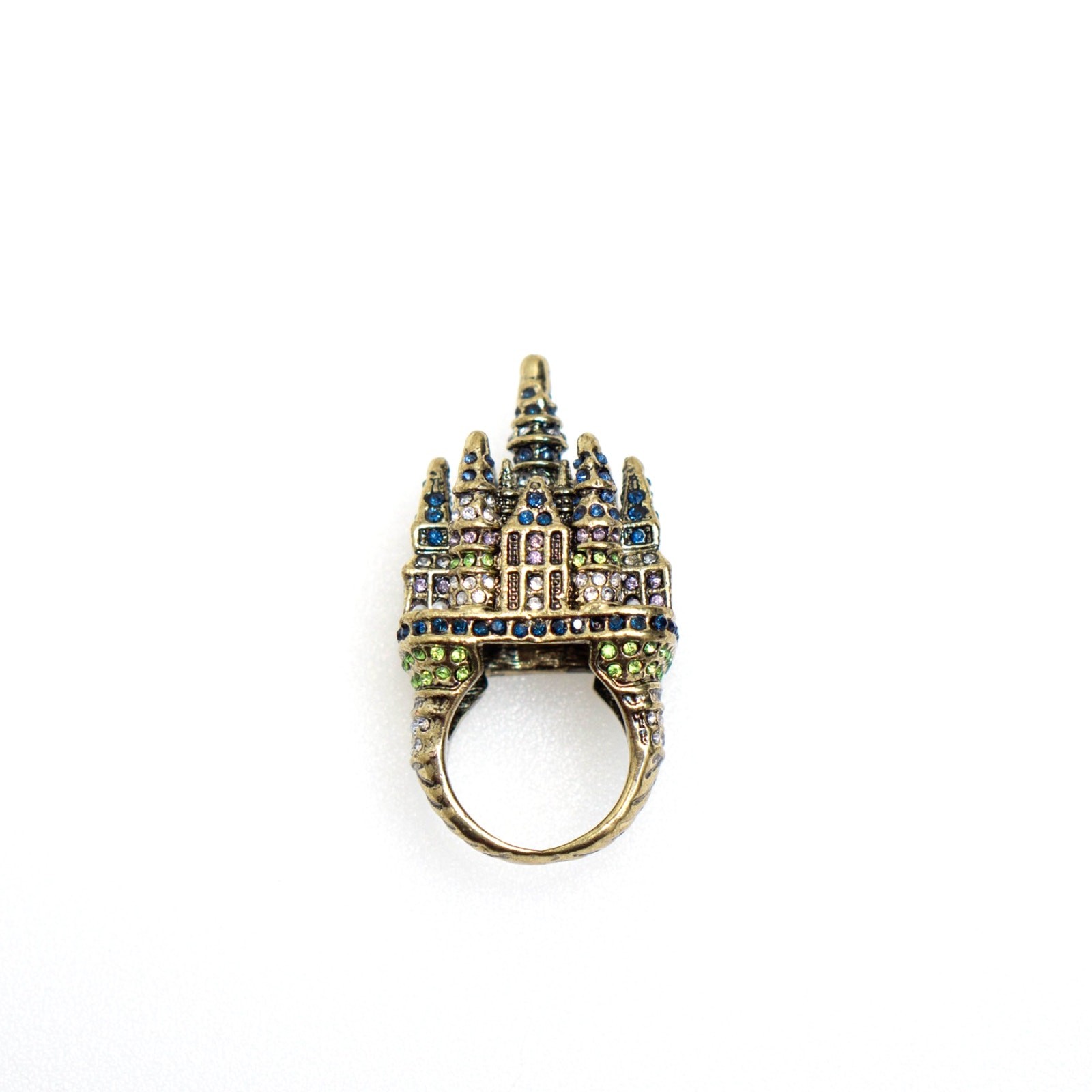 Heidi Daus Disney’s Cinderella Enchanted Castle” Pave Crystal Ring