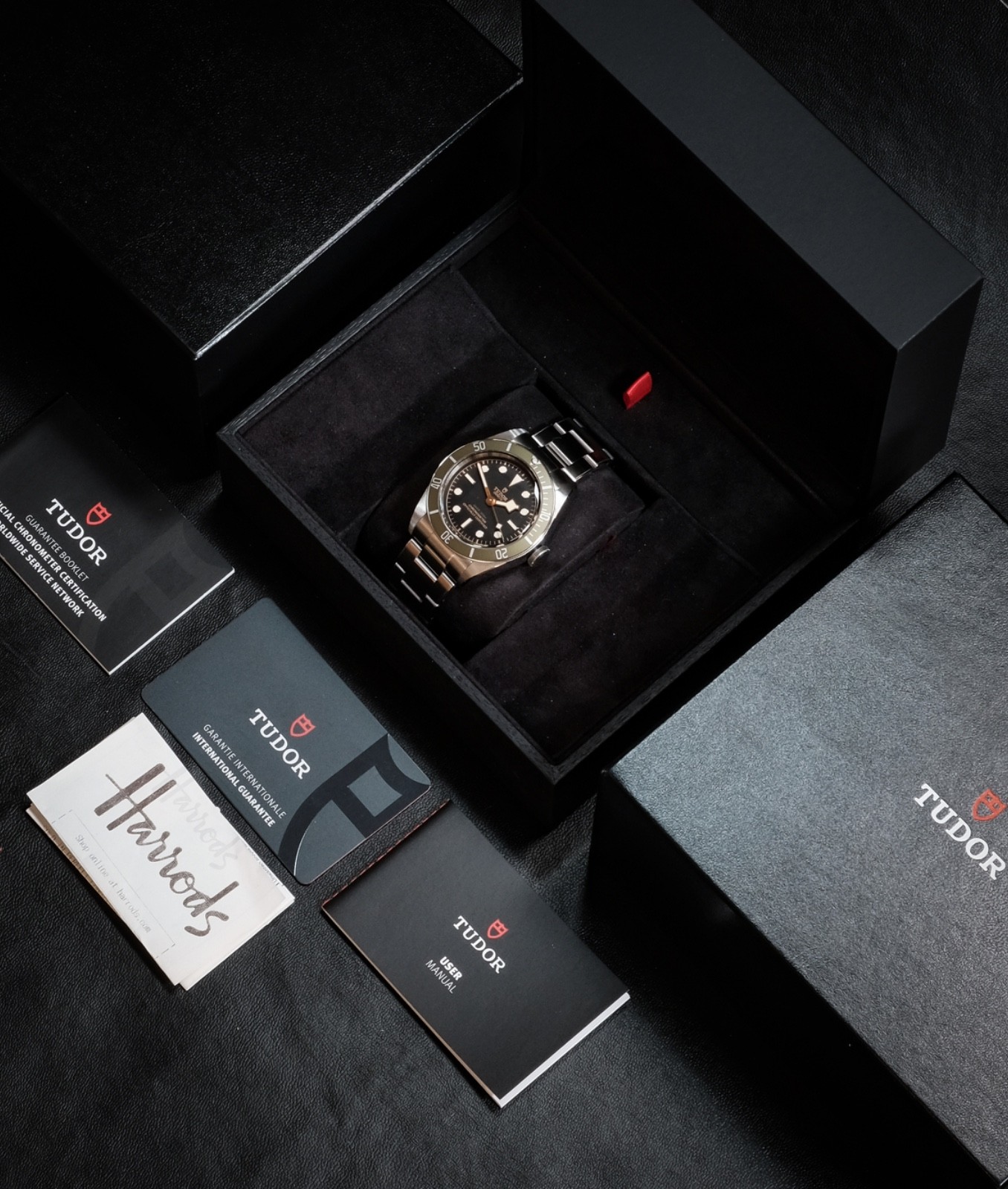 Tudor Black Bay Harrods 79230G 2021 Superb Full Set Harrods Edition